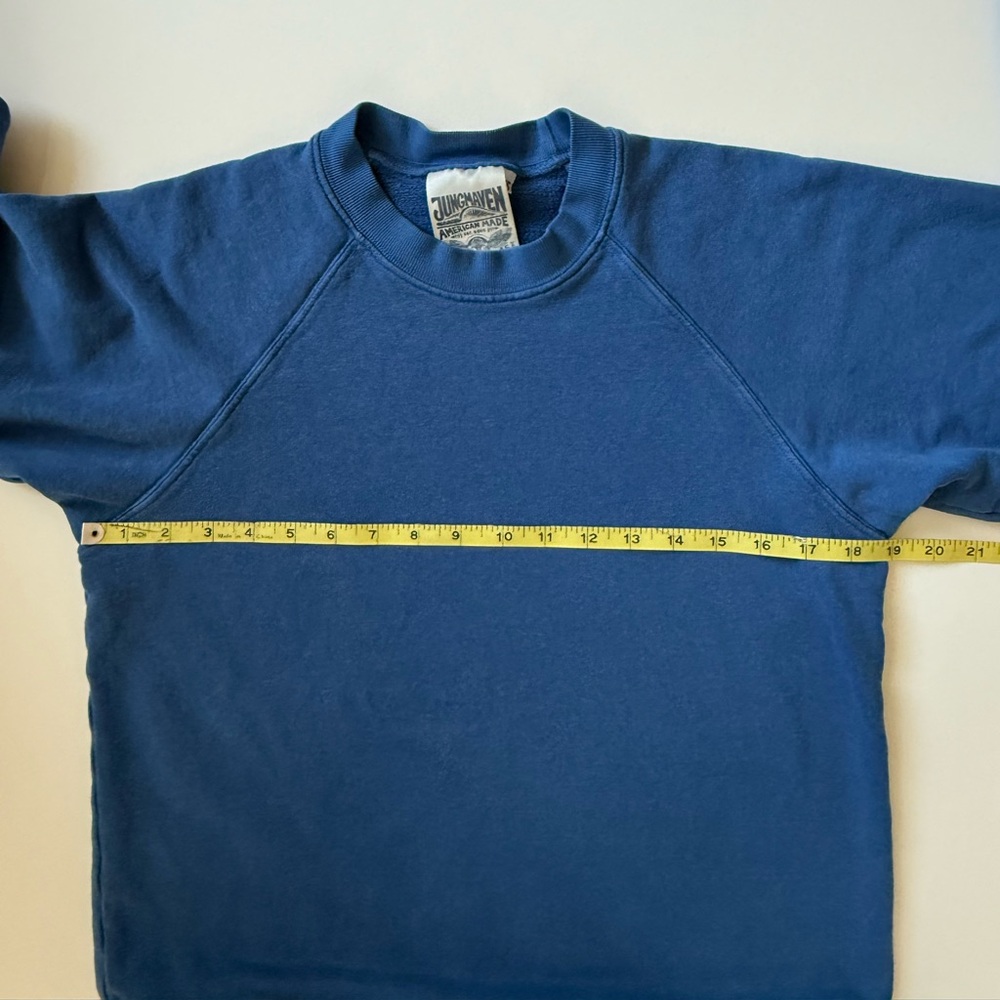 SOLD 💙 Jungmaven Sierra Raglan Sweatshirt Unisex XS - Picture 4 of 7